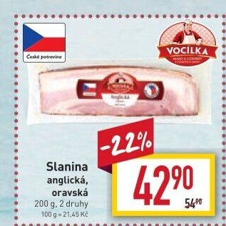 Anglická slanina Vocílka