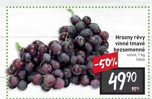 Hrozny tmavé bezsemenné
