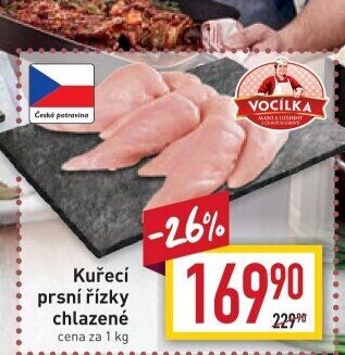Kuřecí prsní řízky Vocílka