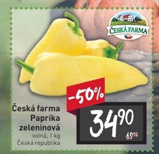 Paprika bílá Česká farma