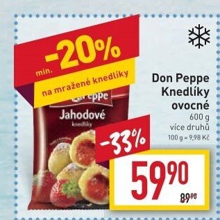 Plněné knedlíky mražené Don Peppe