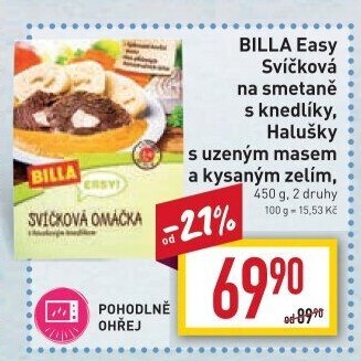 Svíčková na smetaně Easy Billa