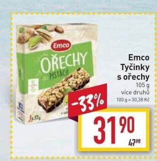 Tyčinka s ořechy Emco