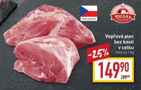 Vepřová plec bez kosti Vocílka