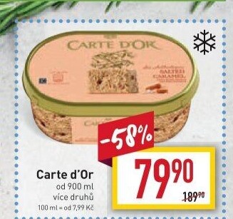 Zmrzlina ve vaničce Carte D'
