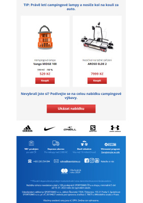 akční leták Sportisimo 19.7.2022-24.7.2022