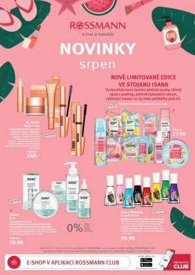 akční leták ROSSMANN drogerie 20.7.2022-16.8.2022