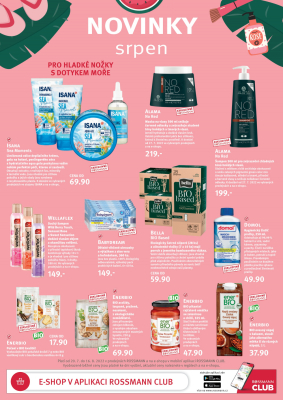 akční leták ROSSMANN drogerie 20.7.2022-16.8.2022