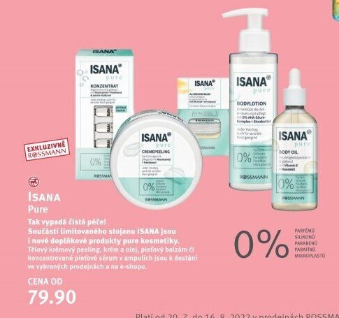 Kosmetika Isana Pure