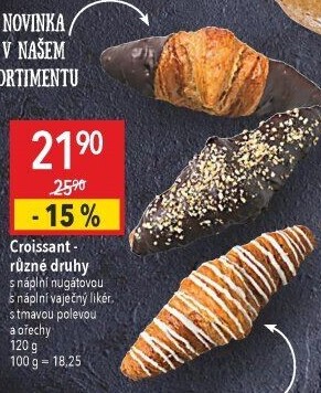 Croissant s náplní
