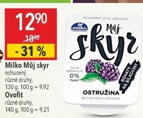 Dezert zakysaný ochucený Můj Skyr 0% Milko