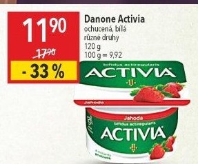 Jogurt ochucený Activia Danone