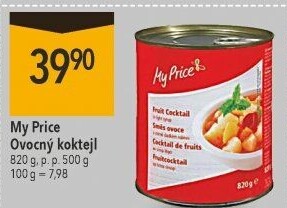 Kompot ovocný koktejl My Price