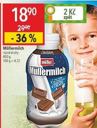 Nápoj mléčný Müllermilch Müller