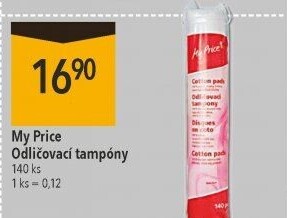 Odličovací tampony My Price