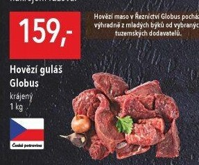 Hovězí maso na guláš Globus