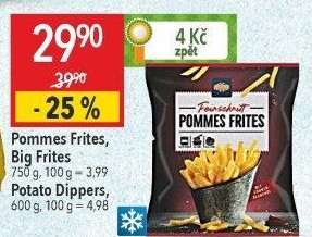 Hranolky mražené Pommes Frites Globus