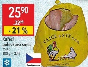 Kuřecí polévková směs mražená Vaigl a syn