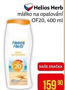 Mléko na opalování OF 20 Helios Herb