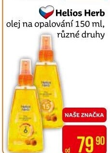 Olej na opalování ve spreji Helios Herb