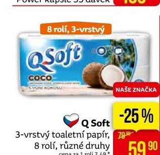 Toaletní papír 3vrstvý Big Soft