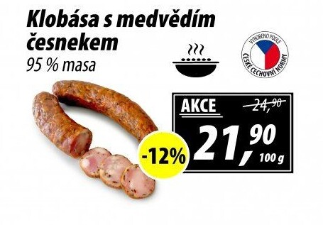 Klobása s medvědím česnekem