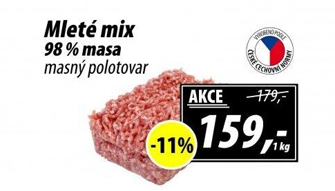 Mleté maso mix