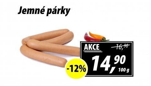 Párky jemné