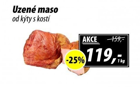 Uzené maso od kýty s kostí