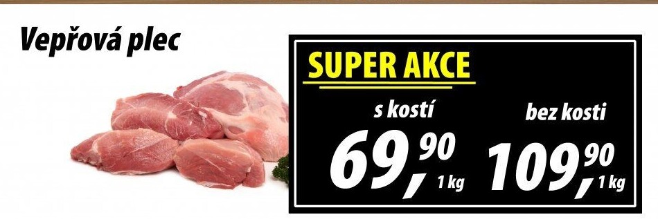 Vepřová plec s kostí