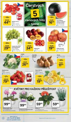 akční leták Tesco 27.7.2022-3.8.2022