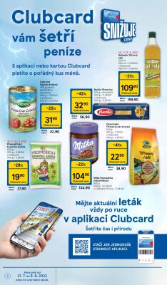 akční leták Tesco 27.7.2022-2.8.2022