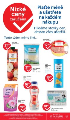 akční leták Tesco 27.7.2022-2.8.2022