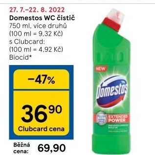 Čistič WC gelový Domestos