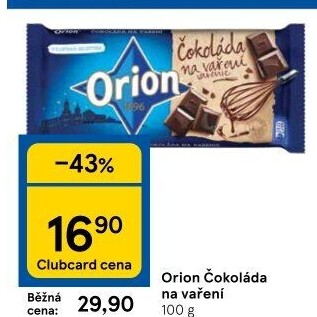 Čokoláda na vaření Orion