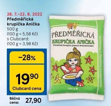 Dětská předměřická krupička Anička Mlýny J. Voženílek