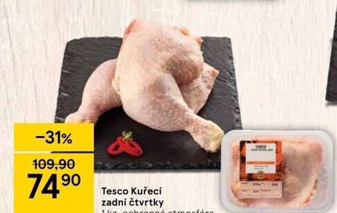 Kuřecí čtvrtky Tesco
