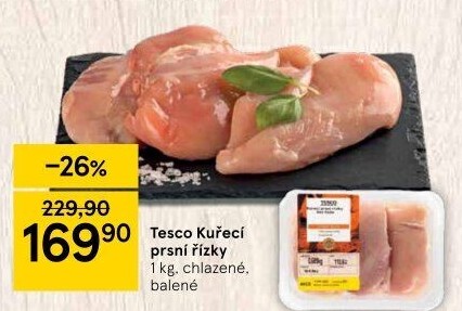 Kuřecí prsní řízky Tesco