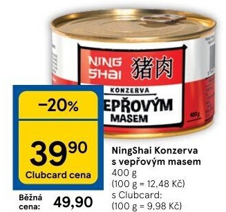 Maso vepřové Ning Shai Viva