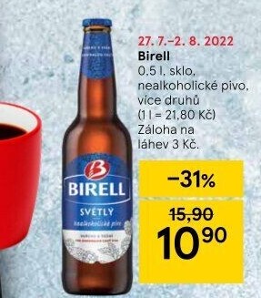 Nealkoholické pivo Birell