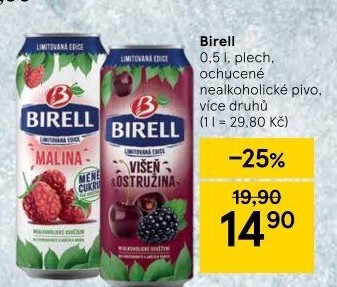 Nealkoholické pivo ochucené Birell