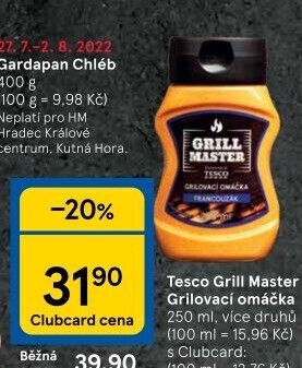 Omáčka grilovací Grill Master Tesco