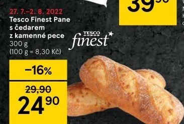 Pane s čedarem Tesco Finest