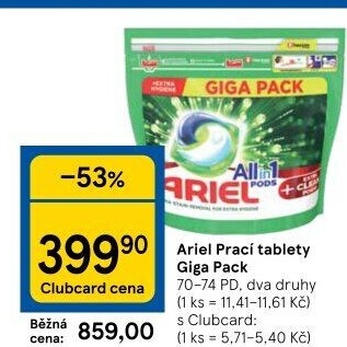 Prací kapsle Ariel