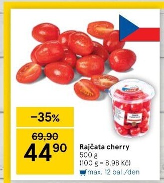 Rajčata cherry Tesco