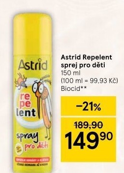 Repelent sprej pro děti Astrid