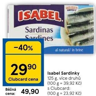 Sardinky Isabel