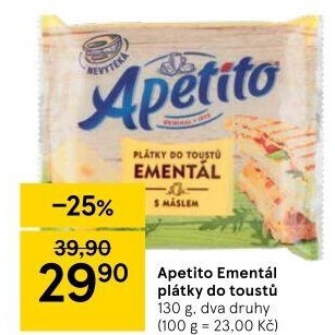 Sýr tavený plátky Apetito