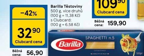 Těstoviny Barilla
