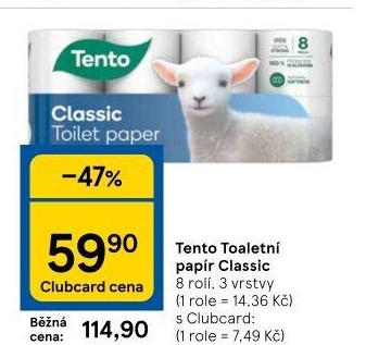 Toaletní papír 3vrstvý Tento
